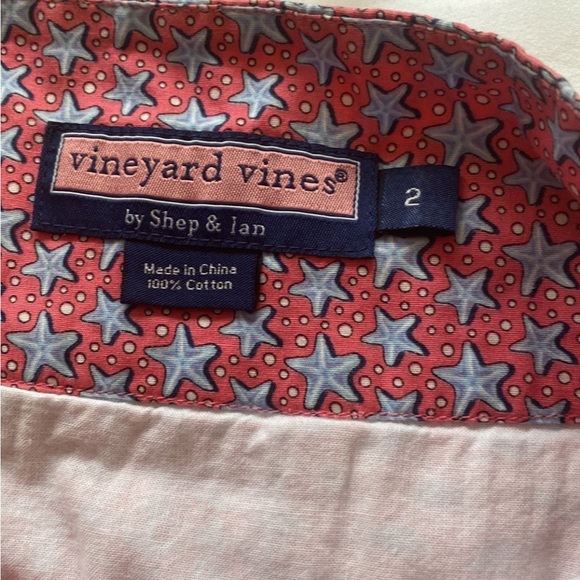 Vineyard vines nautical starfish faux wrap mini skirt size 2 - Picture 5 of 7